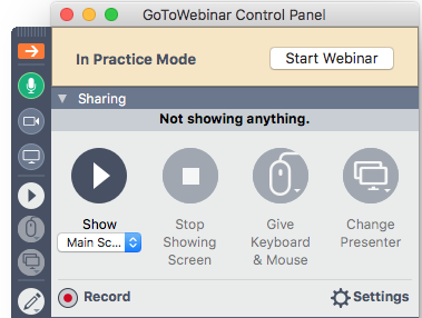 webinar practice mode